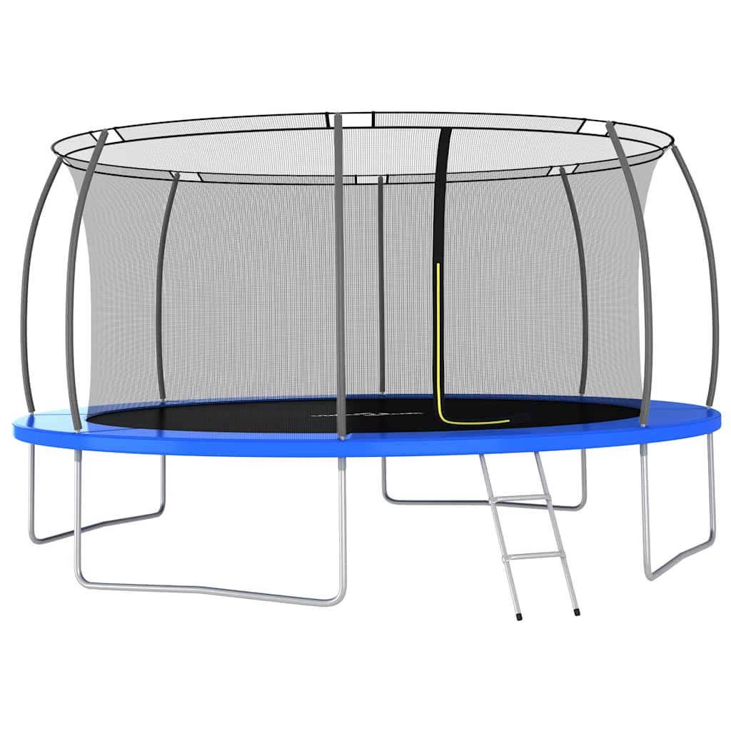 Trampoline Set Black, Gray, Blue