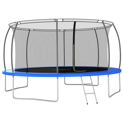 Trampoline Set Black, Gray, Blue