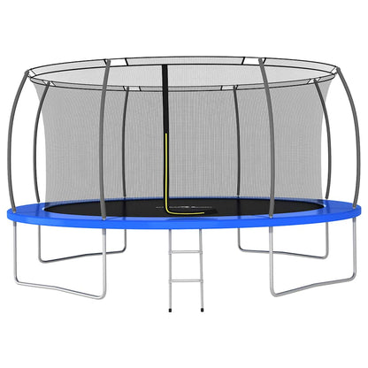 Trampoline Set Black, Gray, Blue