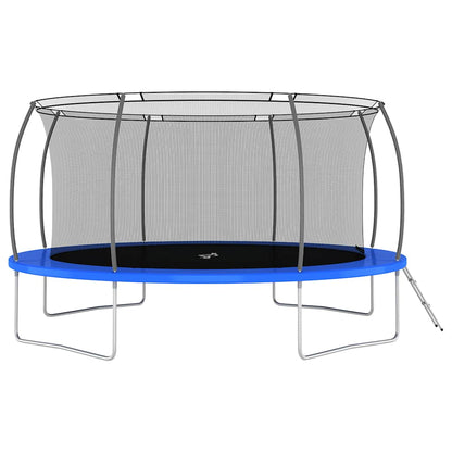 Trampoline Set Black, Gray, Blue