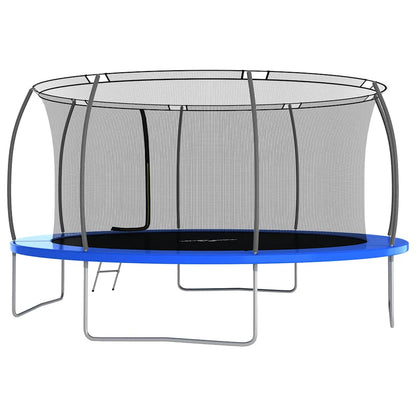 Trampoline Set Black, Gray, Blue