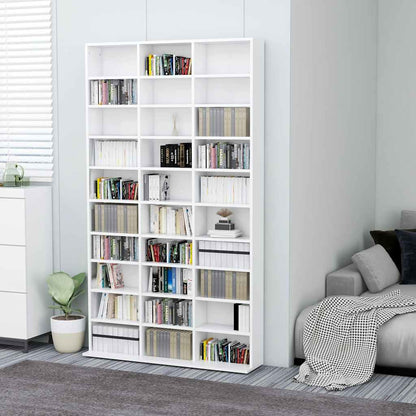 CD Cabinet White 40.2x6.3x69.9" Engineered Wood