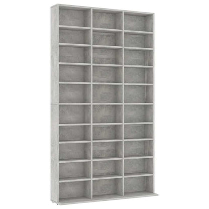 CD Cabinet Concrete Grey 40.2x6.3x69.9" Engineered Wood