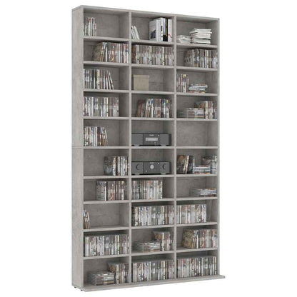 CD Cabinet Concrete Grey 40.2x6.3x69.9" Engineered Wood