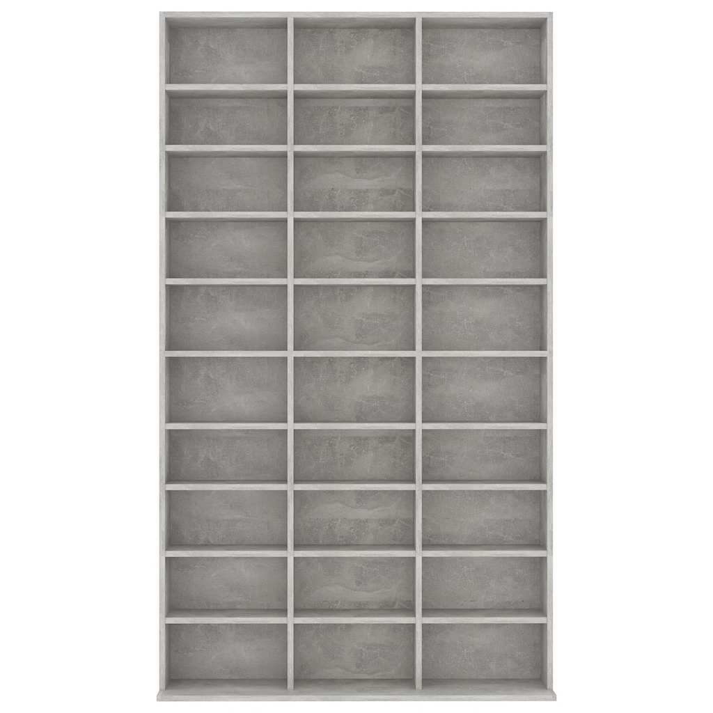 CD Cabinet Concrete Grey 40.2x6.3x69.9" Engineered Wood