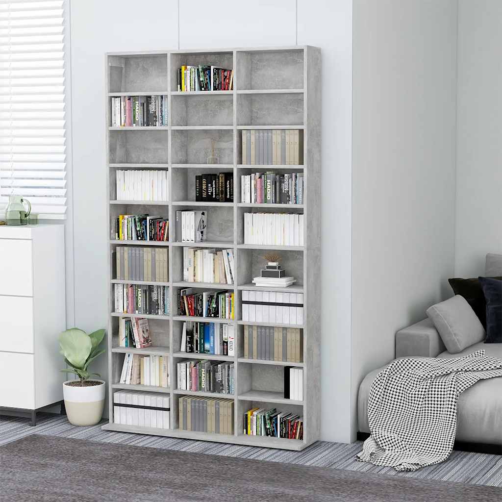 CD Cabinet Concrete Grey 40.2x6.3x69.9" Engineered Wood