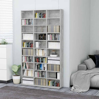 CD Cabinet Concrete Grey 40.2x6.3x69.9" Engineered Wood