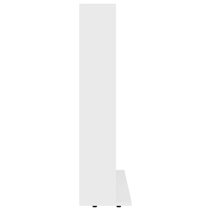 CD Cabinet White 39.4x9.1x35.2" Engineered Wood