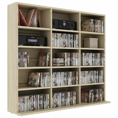 CD Cabinet Sonoma Oak 39.4x9.1x35.2" Engineered Wood