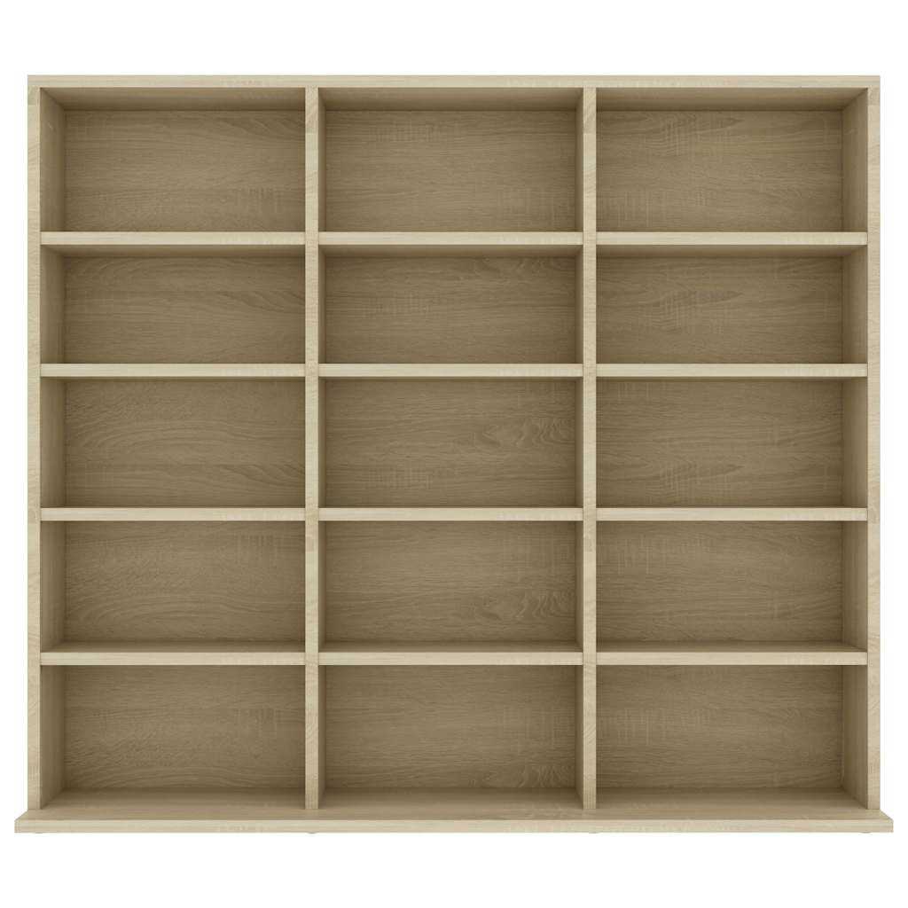 CD Cabinet Sonoma Oak 39.4x9.1x35.2" Engineered Wood