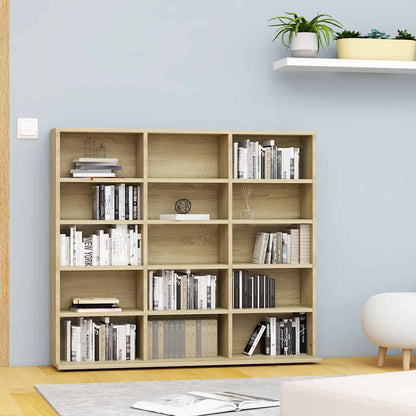 CD Cabinet Sonoma Oak 39.4x9.1x35.2" Engineered Wood