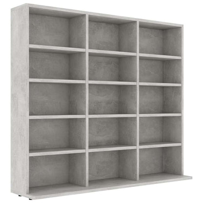 CD Cabinet Concrete Grey 39.4x9.1x35.2" Engineered Wood