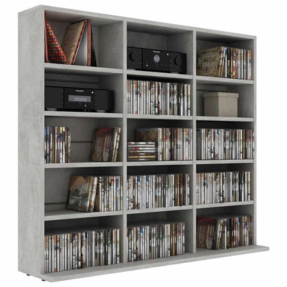 CD Cabinet Concrete Grey 39.4x9.1x35.2" Engineered Wood