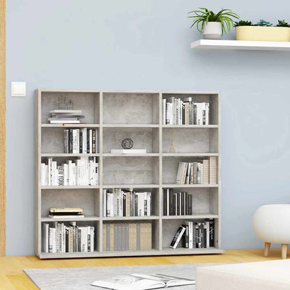 CD Cabinet Concrete Grey 39.4x9.1x35.2" Engineered Wood
