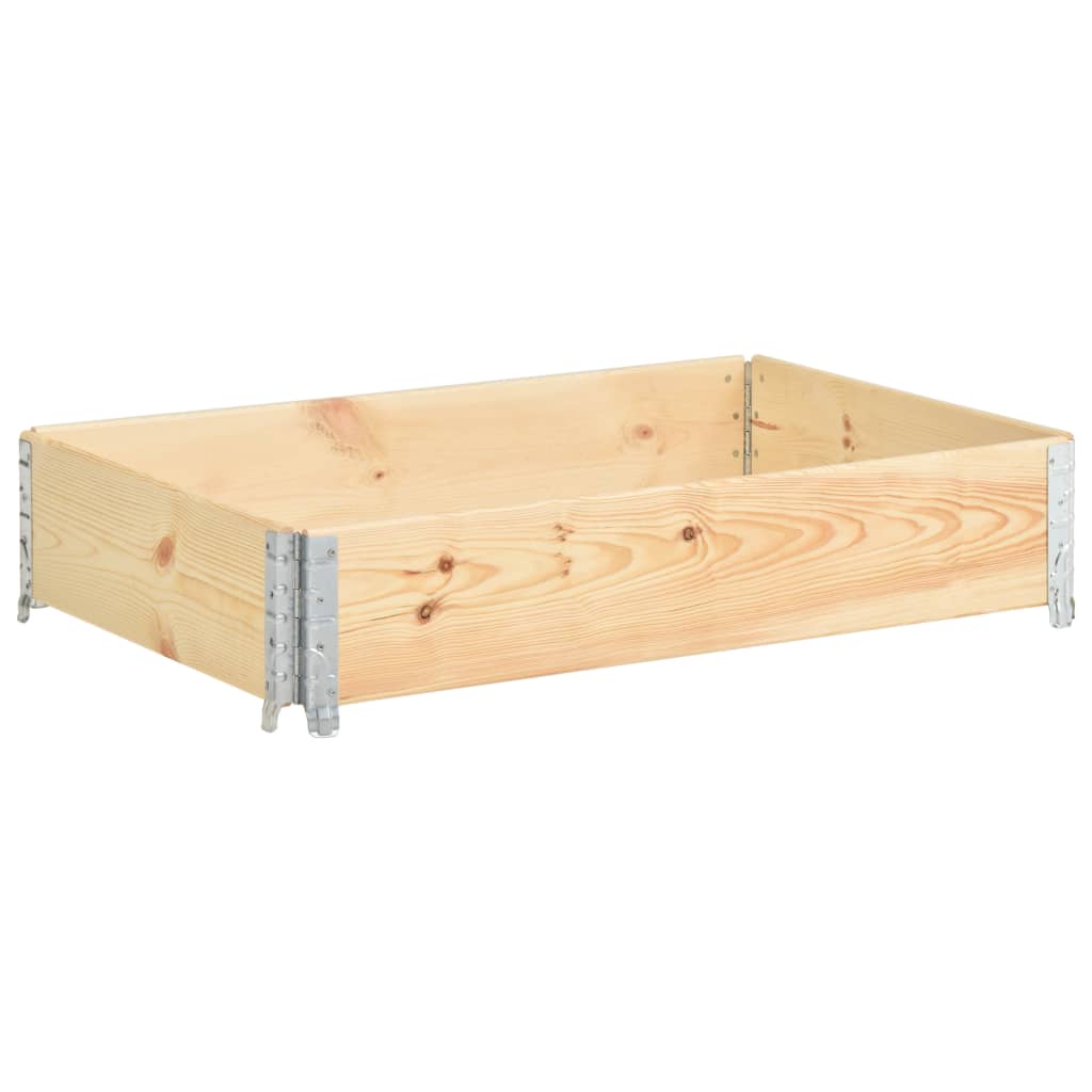 Pallet Collar 19.7"x39.4" Solid Pine Wood