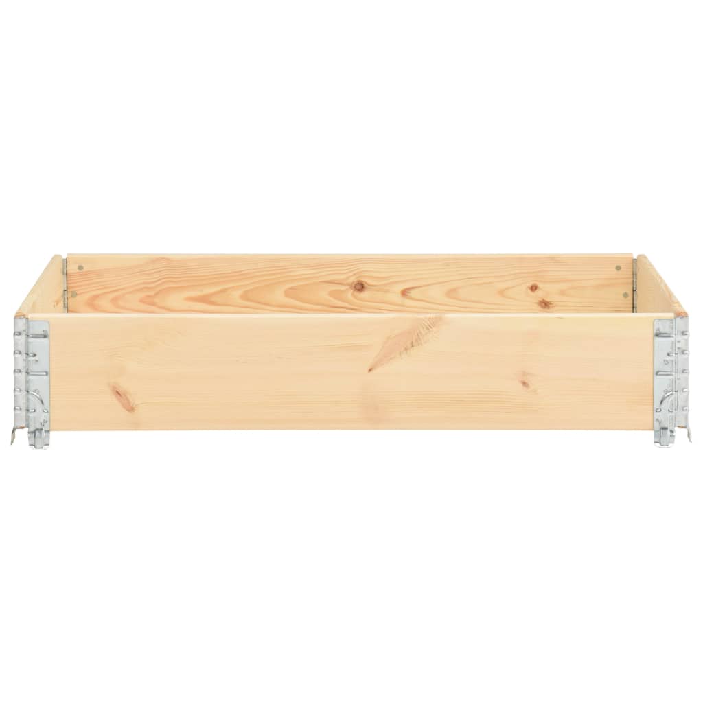 Pallet Collar 19.7"x39.4" Solid Pine Wood