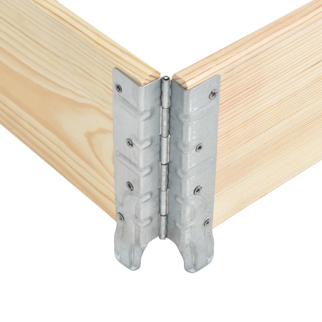 Pallet Collar 19.7"x39.4" Solid Pine Wood