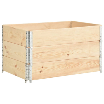 Pallet Collars 3 pcs 19.7"x39.4" Solid Pine Wood