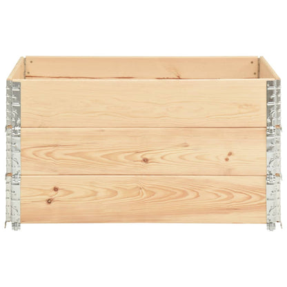 Pallet Collars 3 pcs 19.7"x39.4" Solid Pine Wood