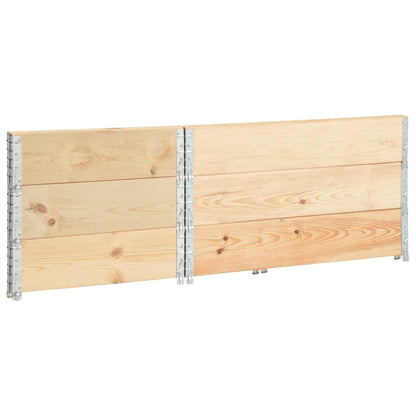 Pallet Collars 3 pcs 19.7"x39.4" Solid Pine Wood