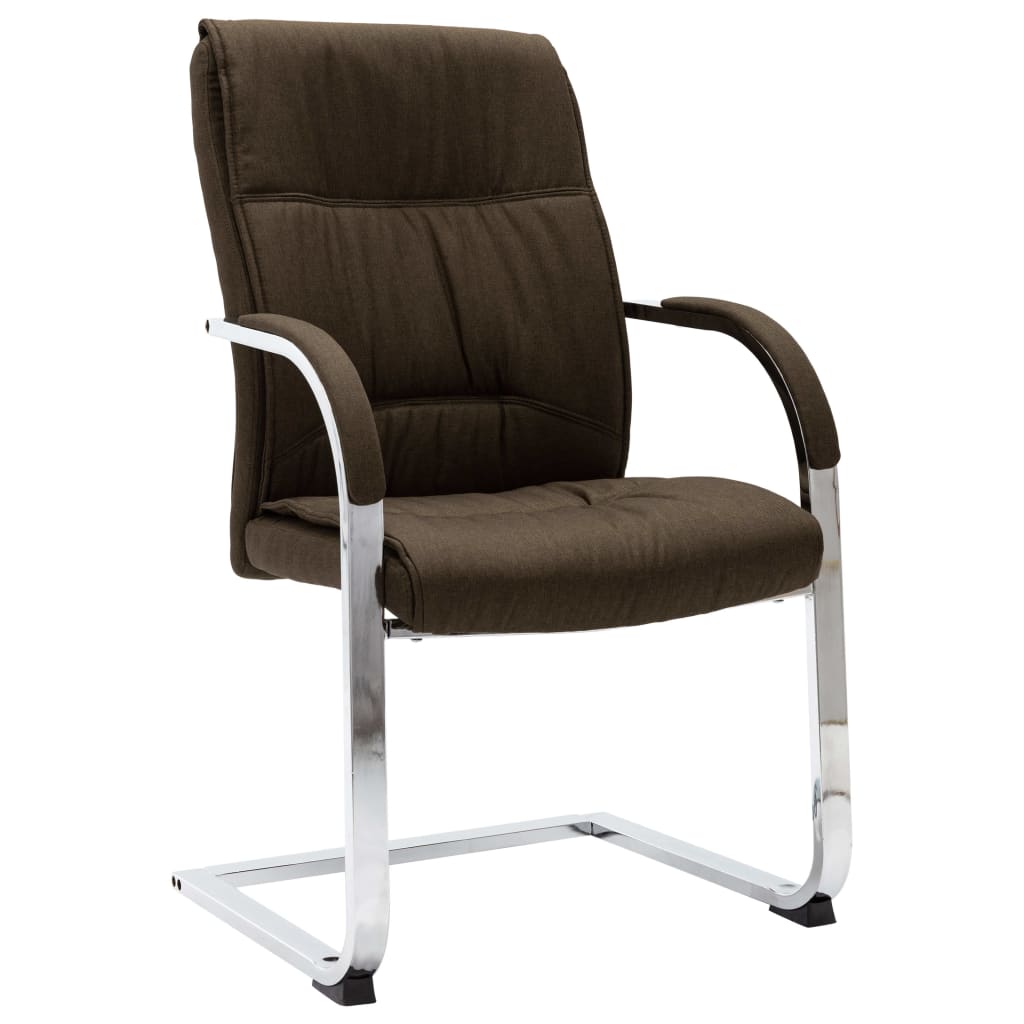 Office Chair Brown Polyester Standard Ergonomic Office Chair