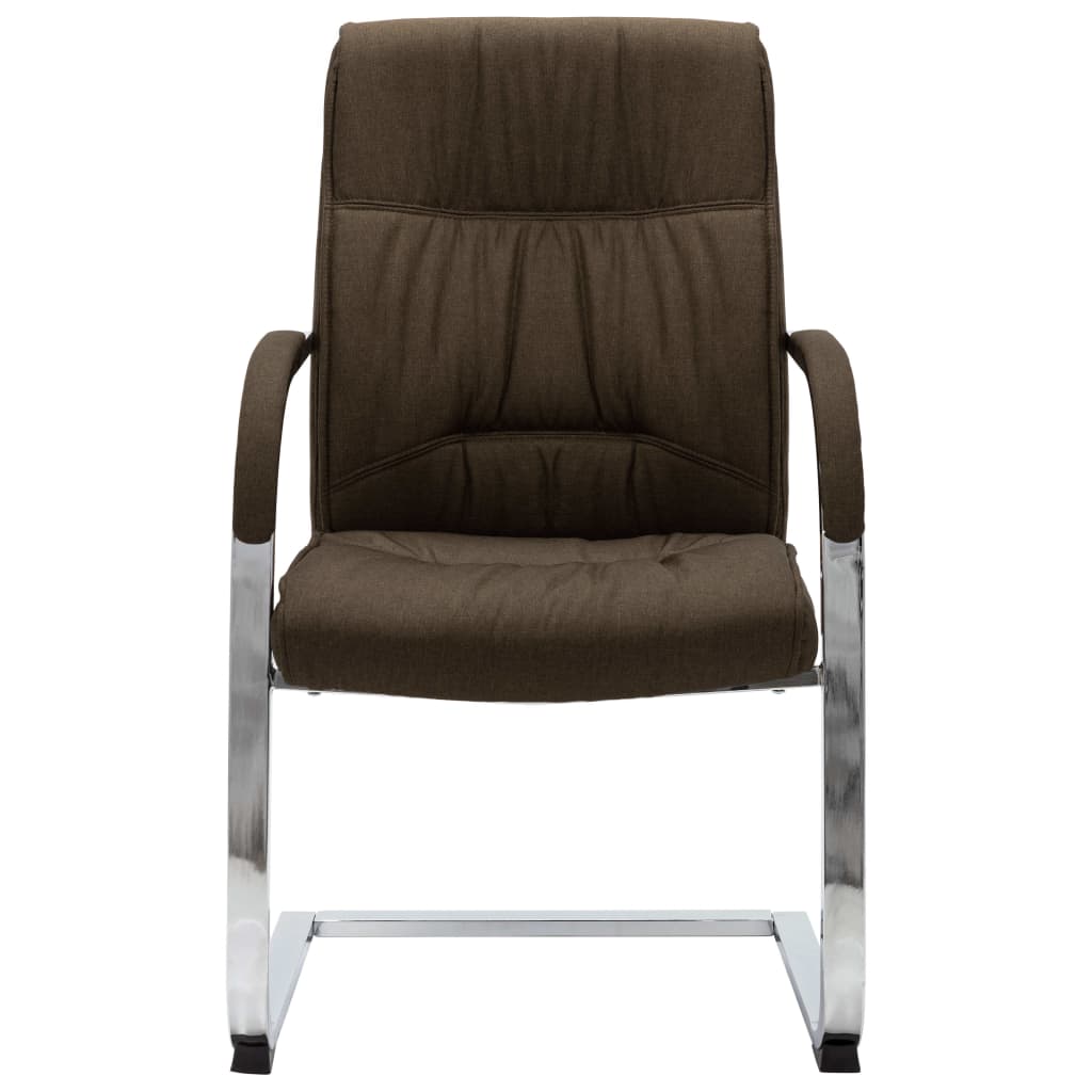 Office Chair Brown Polyester Standard Ergonomic Office Chair