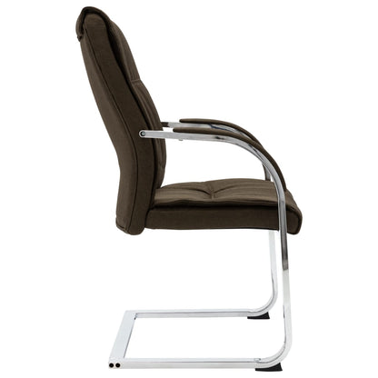 Office Chair Brown Polyester Standard Ergonomic Office Chair