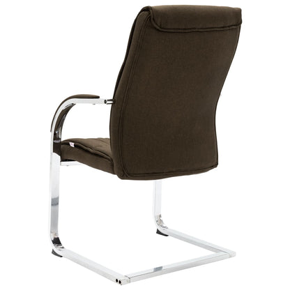 Office Chair Brown Polyester Standard Ergonomic Office Chair