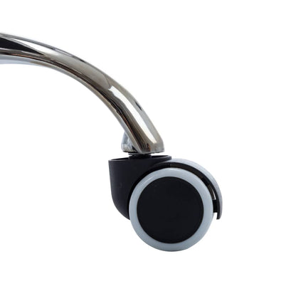 Office Chair Pink Faux leather, iron Adjustable height, medium size