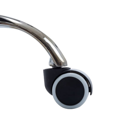 Office Chair Black Faux leather, Iron Standard Swivel