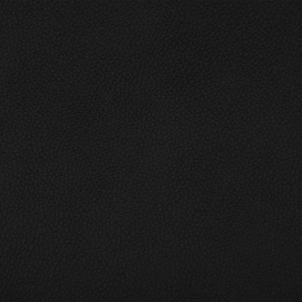 Office Chair Black Faux leather, Iron Standard Swivel