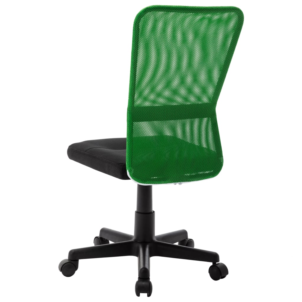 Office Chair Black and Green Mesh Fabric (100% polyester), Metal