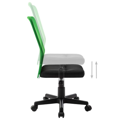 Office Chair Black and Green Mesh Fabric (100% polyester), Metal