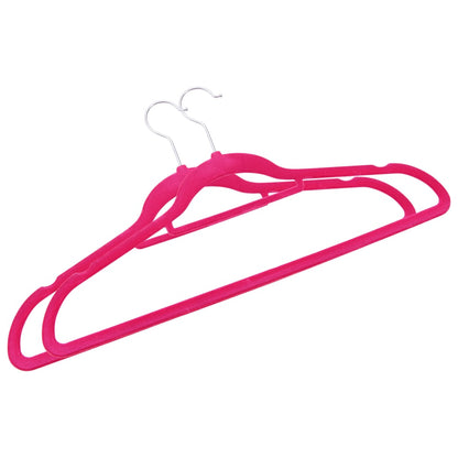 Hanger Set of 20 Pink ABC plastic, zinc alloy, velvet Standard