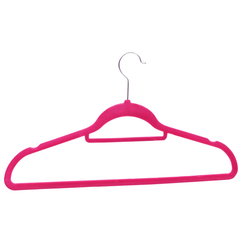 Hanger Set of 20 Pink ABC plastic, zinc alloy, velvet Standard