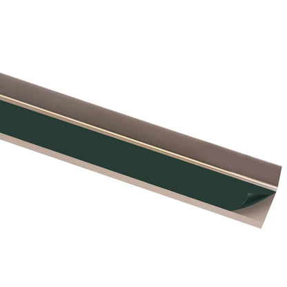 Stair Nosings in L-shape 15 pcs Aluminium 35.4 " Brown