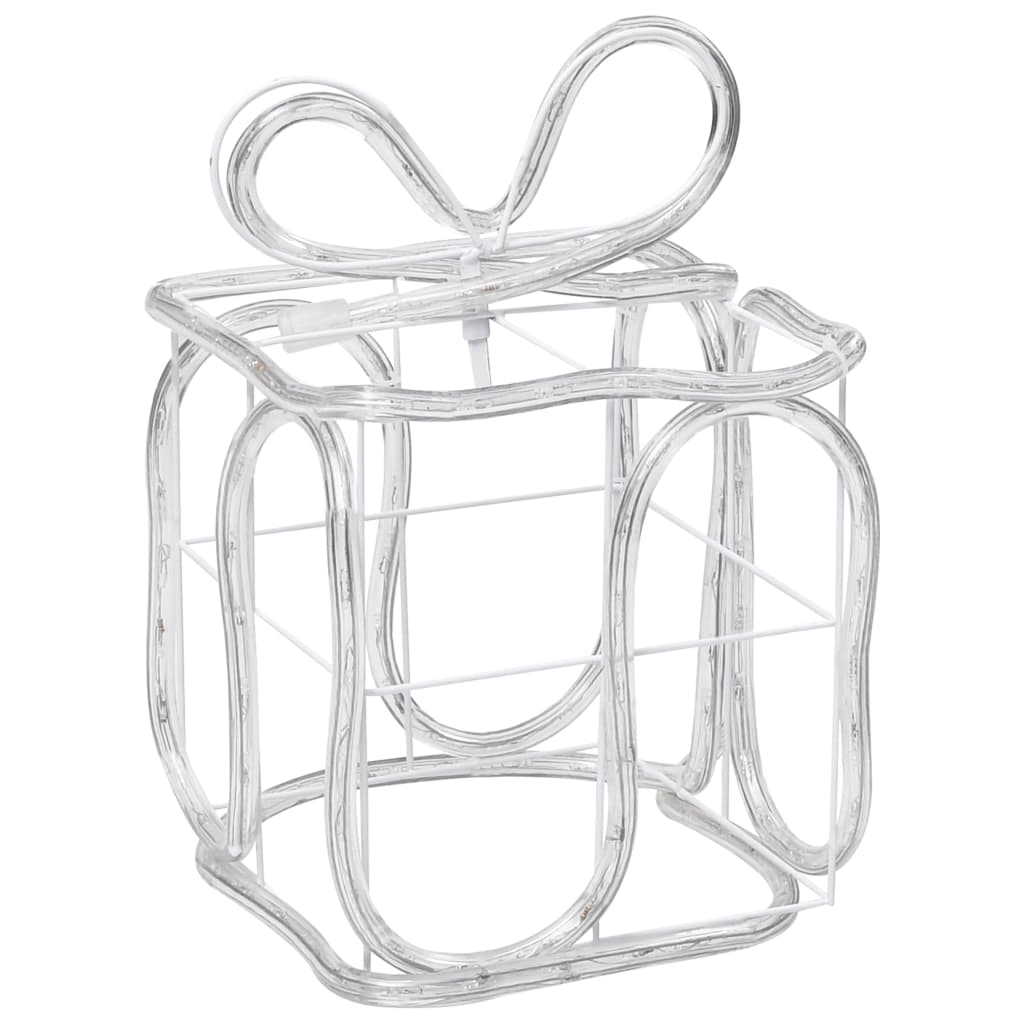 Lighted Christmas Gift Box Warm white Plastic Small, Medium, Large