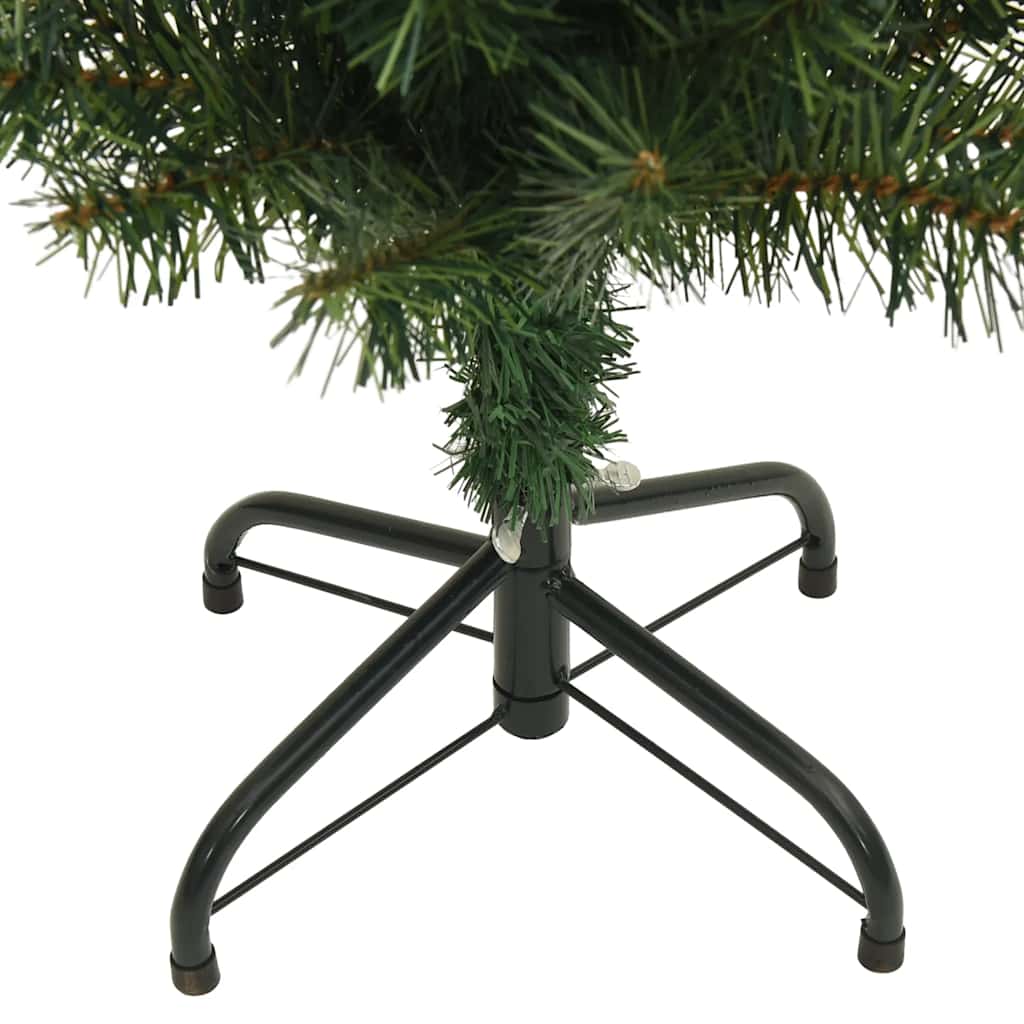 Slim Artificial Christmas Tree with Stand Green 6 ft PVC