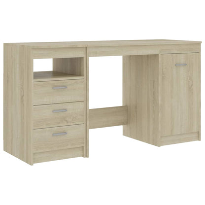 Desk Sonoma Oak 55.1"x19.7"x29.9" Engineered Wood