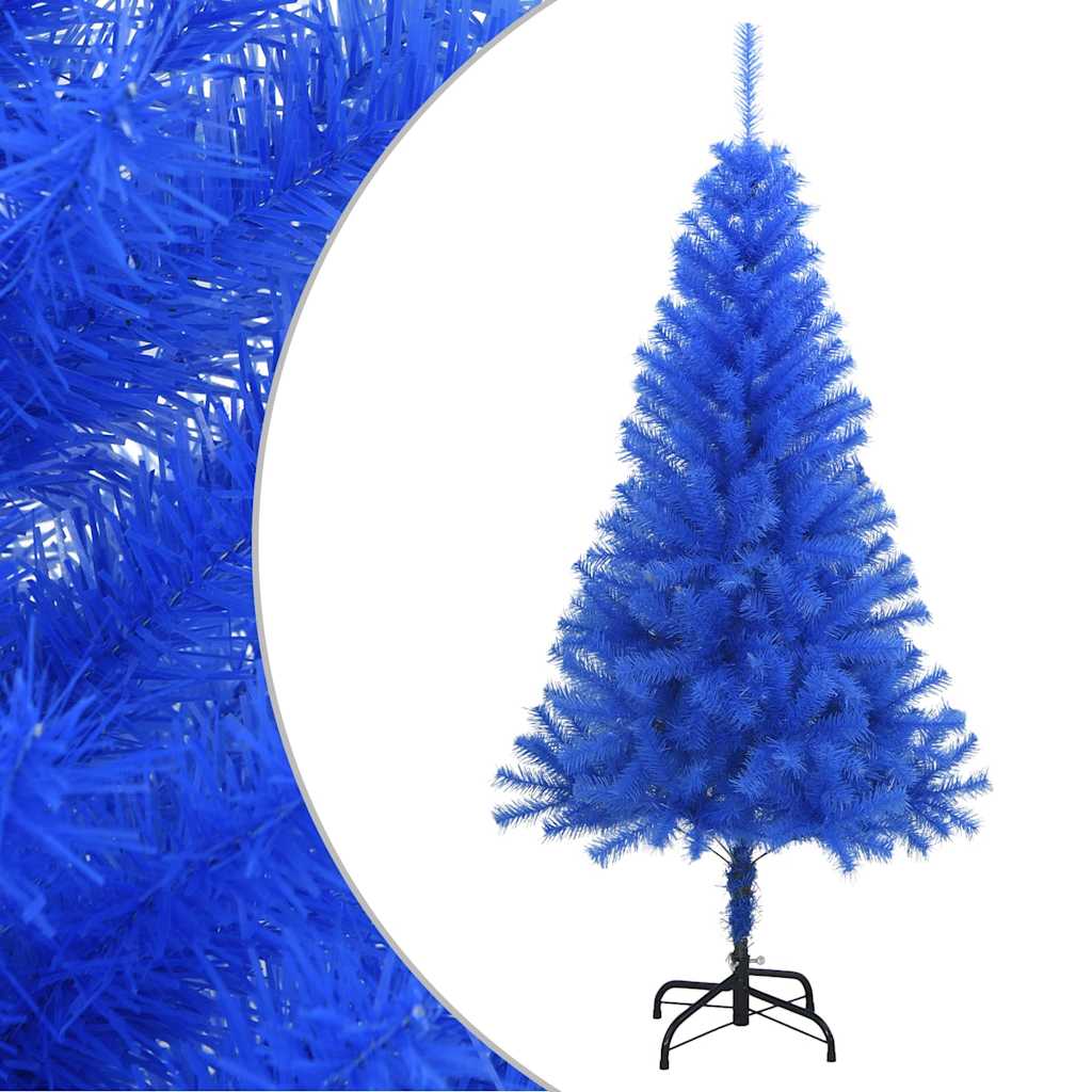 Artificial Christmas Tree with Stand Blue 5 ft PVC