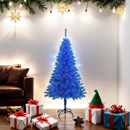 Artificial Christmas Tree with Stand Blue 5 ft PVC