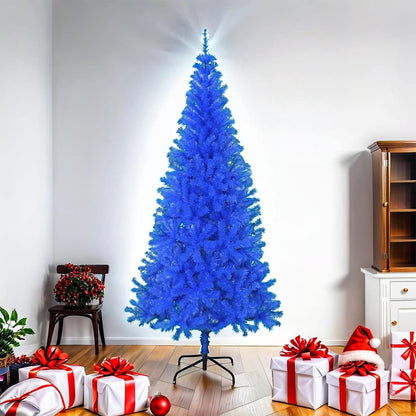 Artificial Christmas Tree with Stand Blue 6 ft PVC