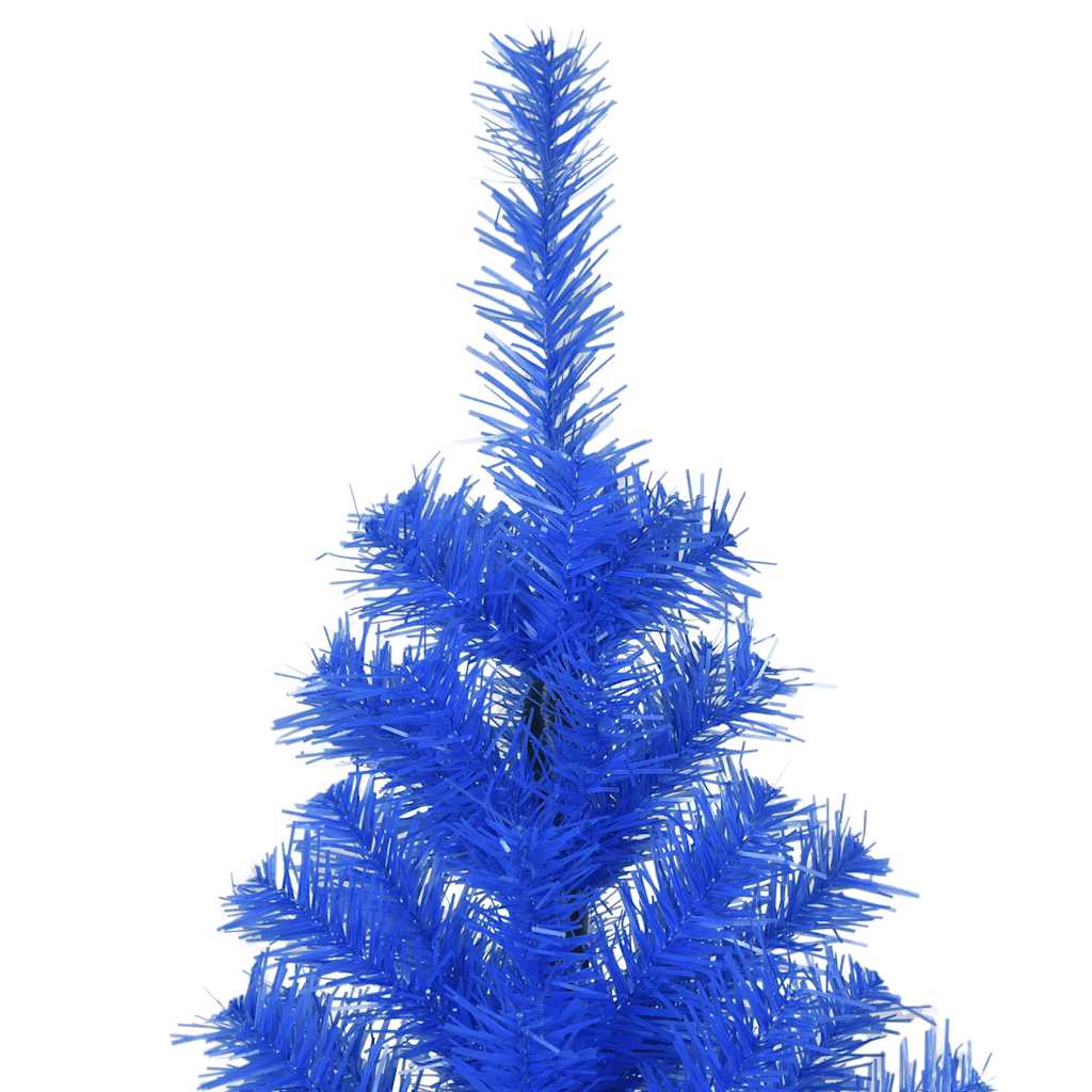 Artificial Christmas Tree with Stand Blue 6 ft PVC