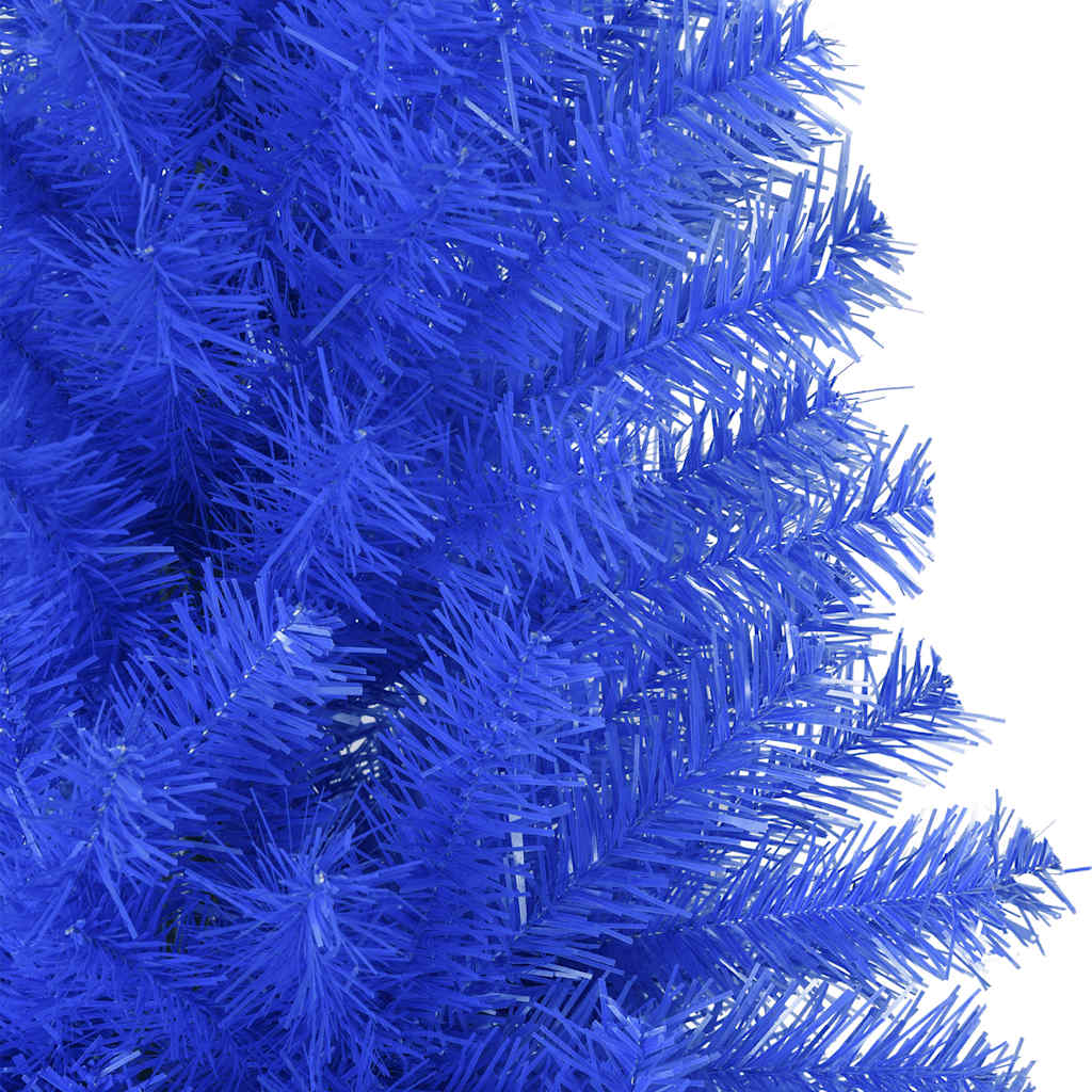 Artificial Christmas Tree with Stand Blue 6 ft PVC