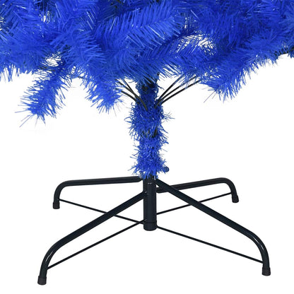 Artificial Christmas Tree with Stand Blue 6 ft PVC