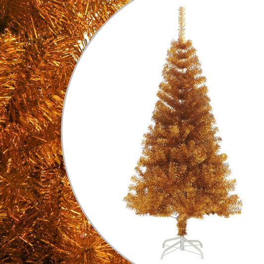 Artificial Christmas Tree Gold PET, Steel 59.1 in