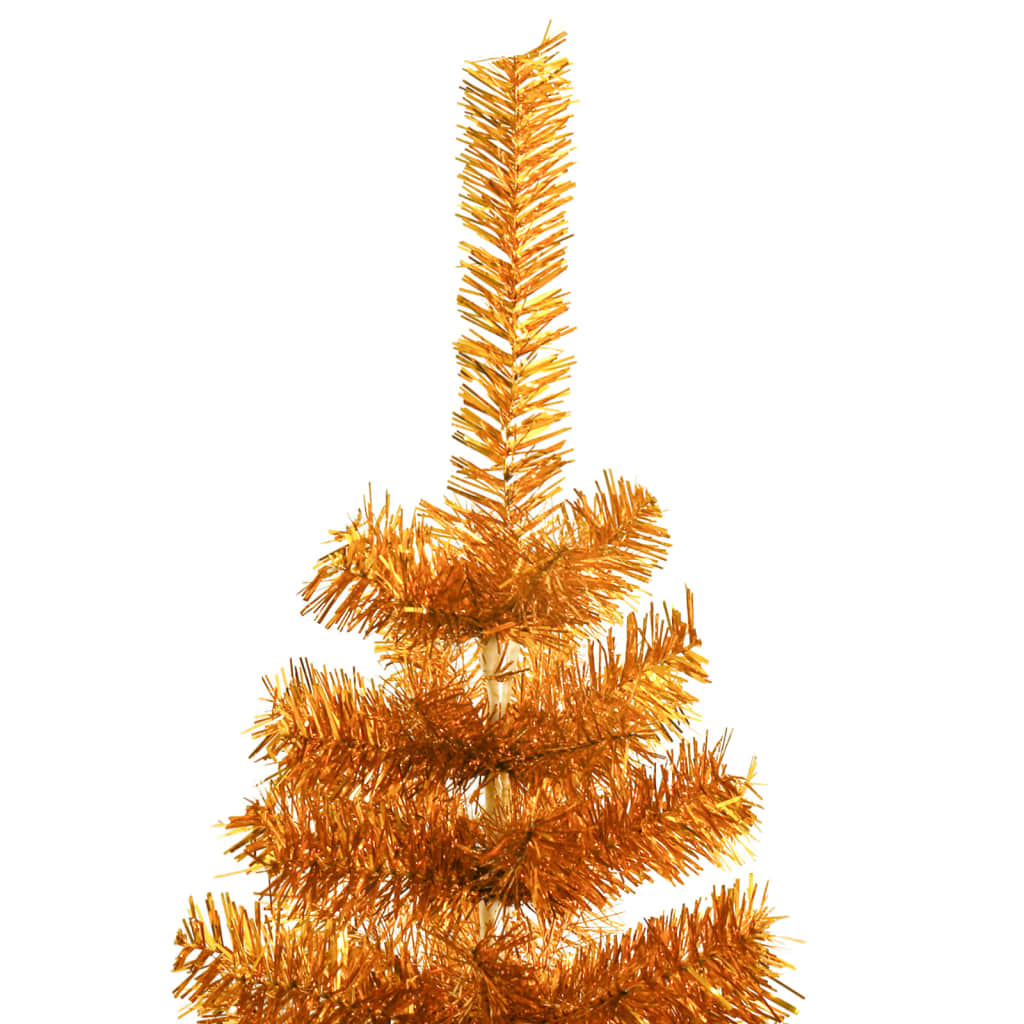 Artificial Christmas Tree Gold PET, Steel 59.1 in