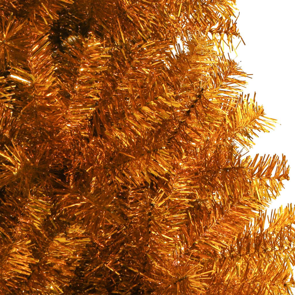 Artificial Christmas Tree Gold PET, Steel 59.1 in