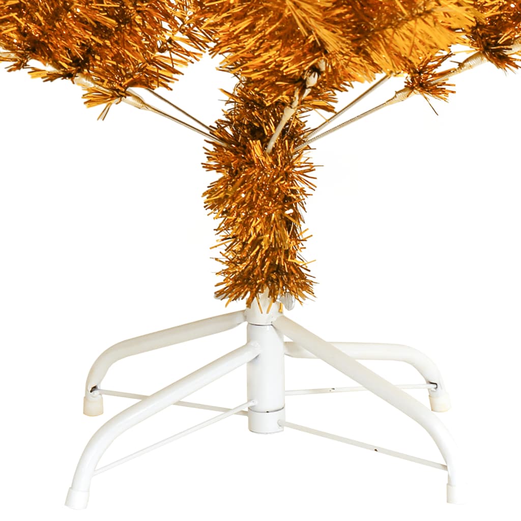 Artificial Christmas Tree Gold PET, Steel 59.1 in