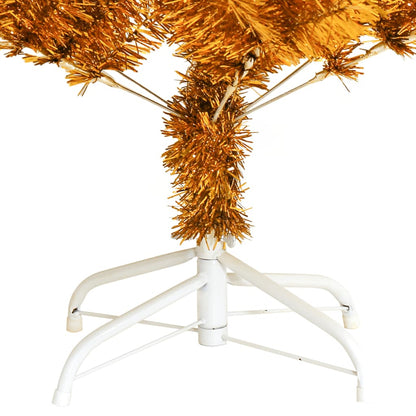 Artificial Christmas Tree Gold PET, Steel 59.1 in